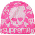 Supreme x Vanson Skull Beanie Pink
