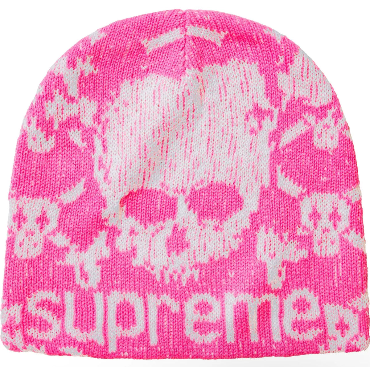 Supreme x Vanson Skull Beanie Pink