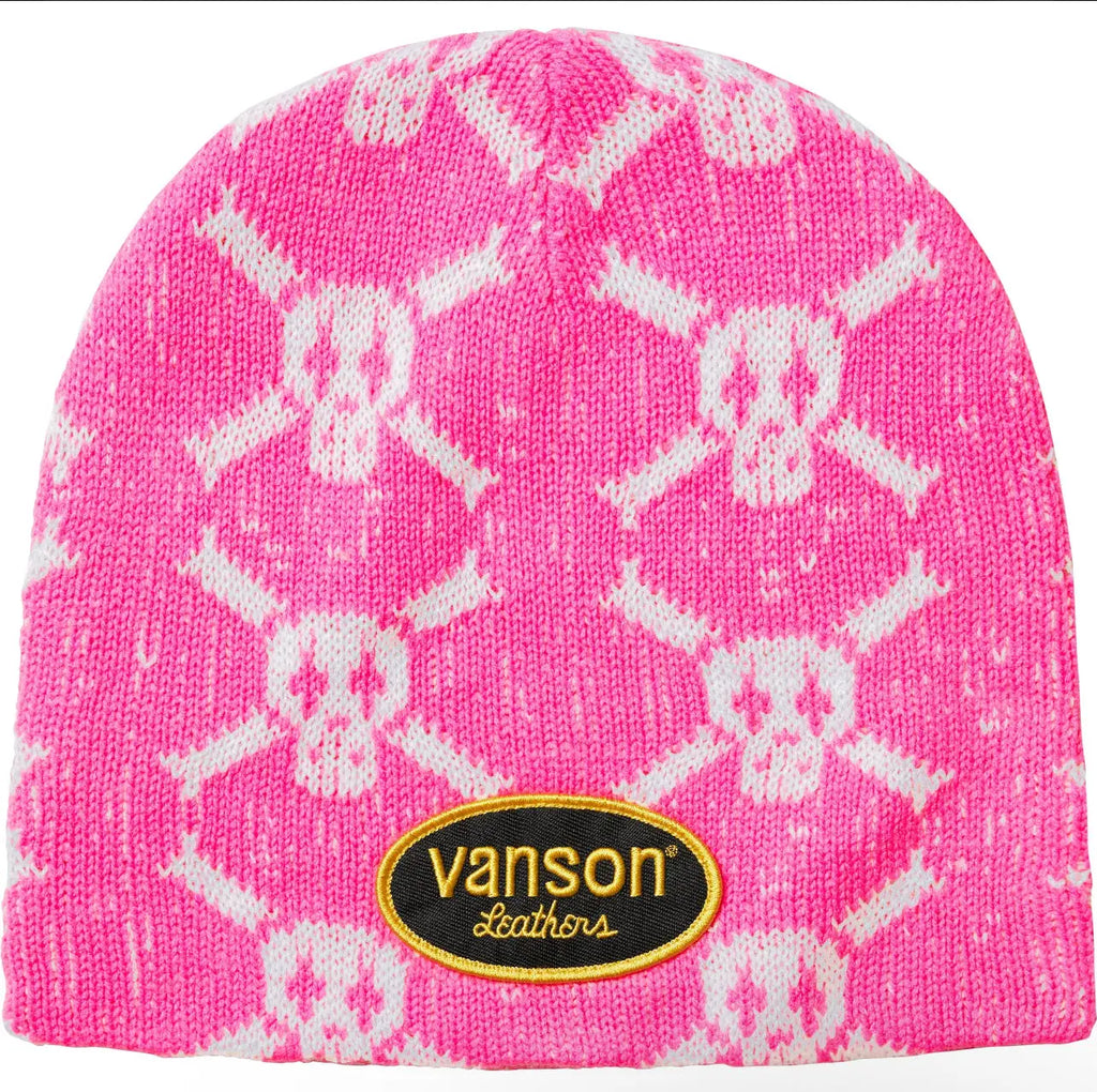 Supreme x Vanson Skull Beanie Pink