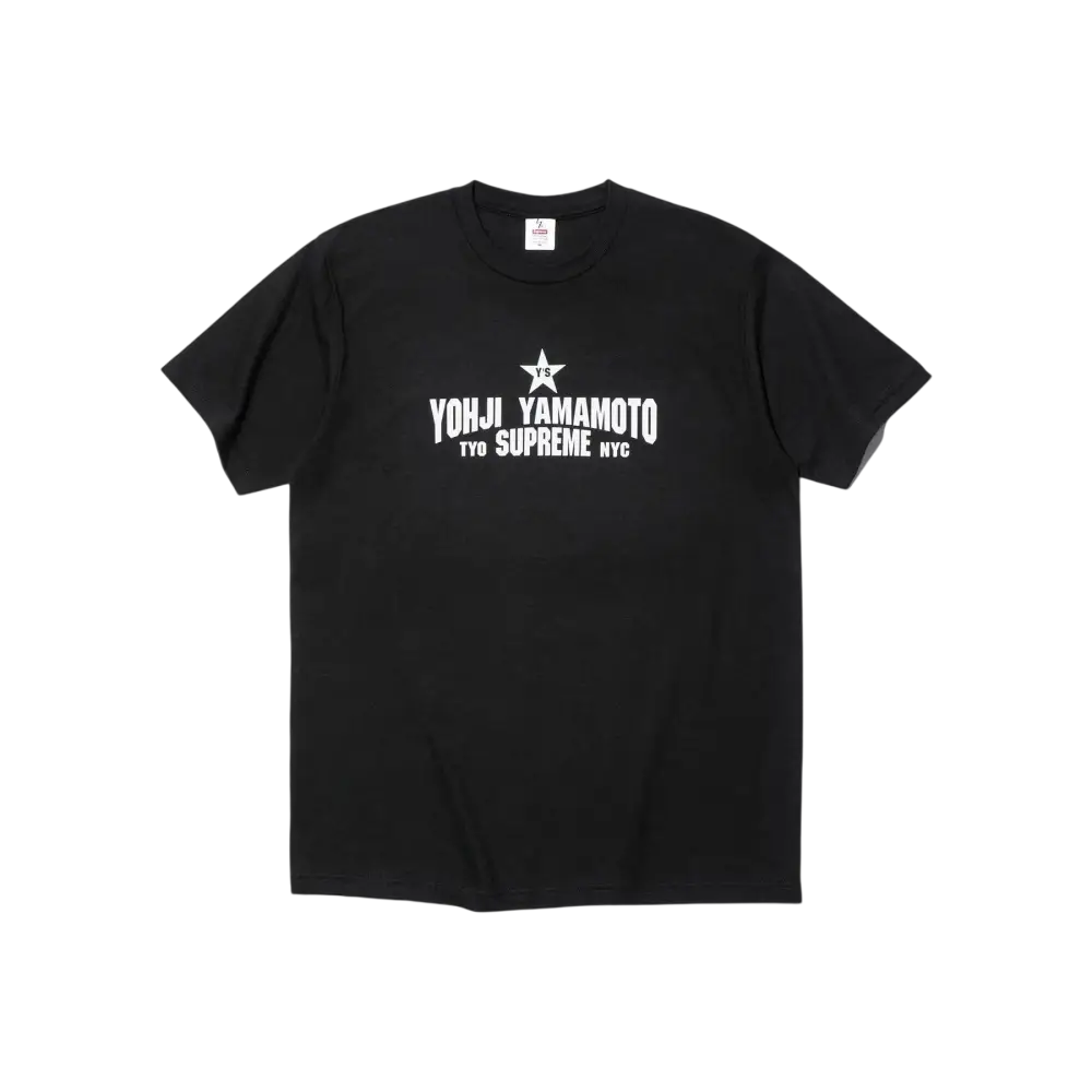 Supreme Y’s by Yohji Yamamoto T-Shirt Black - Supreme