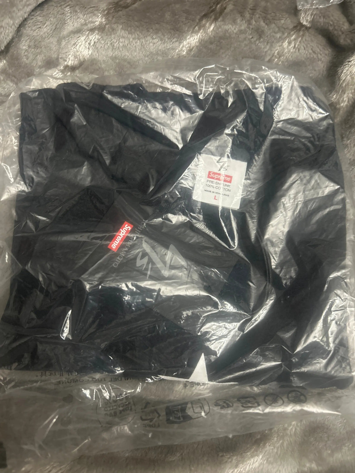 Supreme Y's by Yohji Yamamoto T-Shirt Black Large