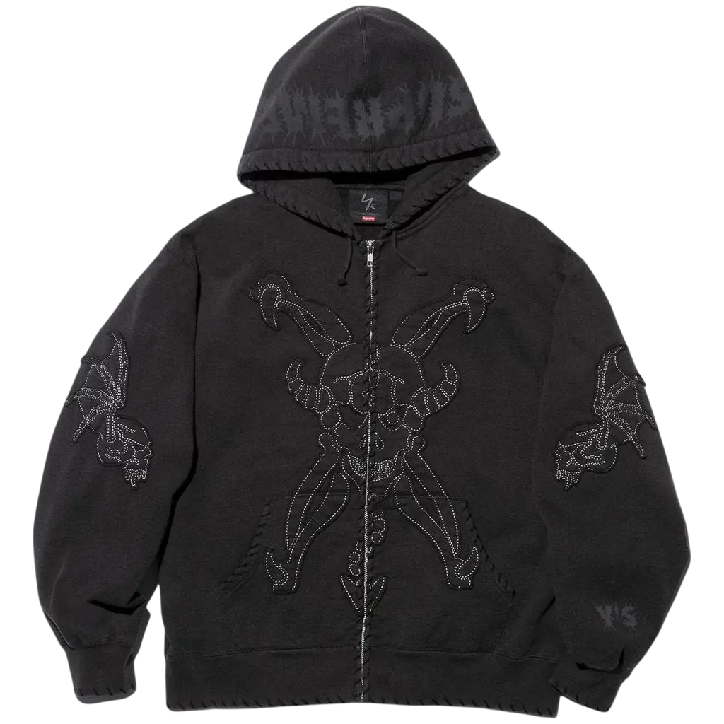 Supreme Y’s by Yohji Yamamoto Zip Up Hooded Sweatshirt Black - M