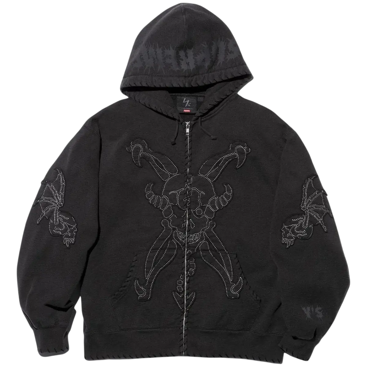 Supreme Y’s by Yohji Yamamoto Zip Up Hooded Sweatshirt Black - M