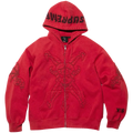 Supreme Y’s by Yohji Yamamoto Zip Up Hooded Sweatshirt Red - M