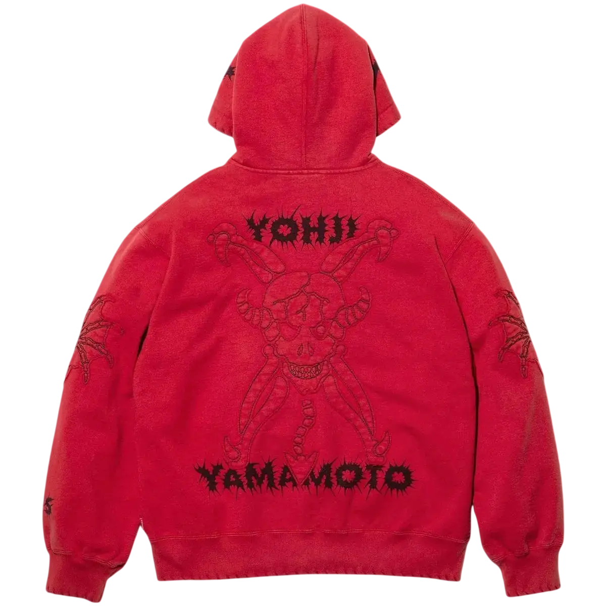 Supreme Y’s by Yohji Yamamoto Zip Up Hooded Sweatshirt Red - M