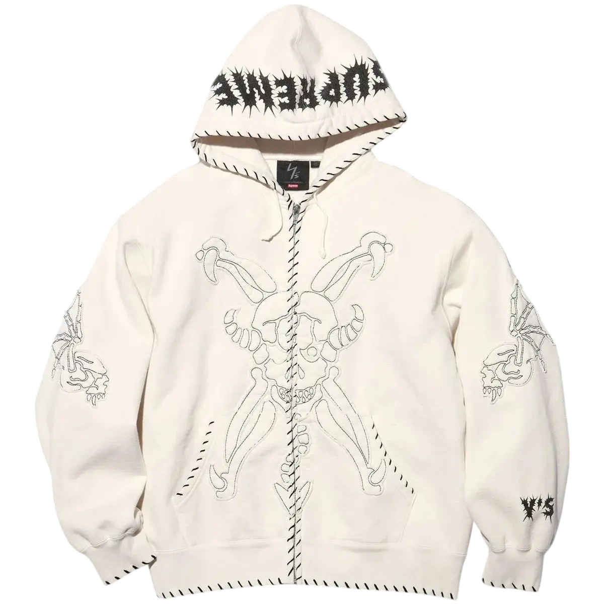 Supreme Y’s by Yohji Yamamoto Zip Up Hooded Sweatshirt White - M