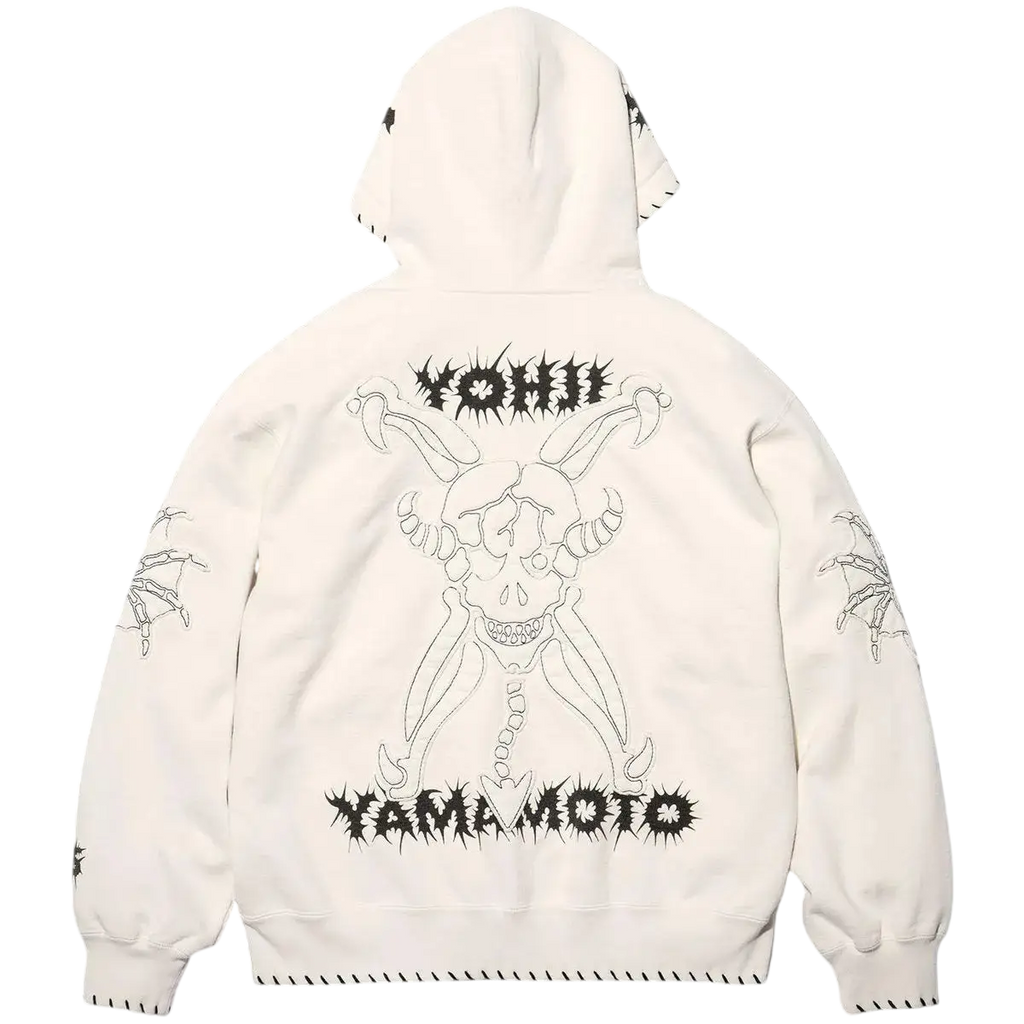 Supreme Y’s by Yohji Yamamoto Zip Up Hooded Sweatshirt White - M