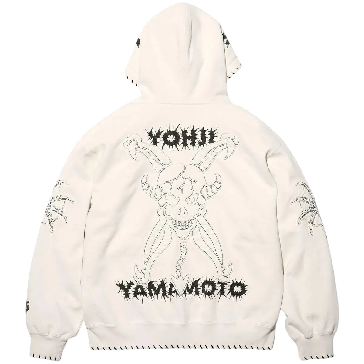 Supreme Y’s by Yohji Yamamoto Zip Up Hooded Sweatshirt White - M