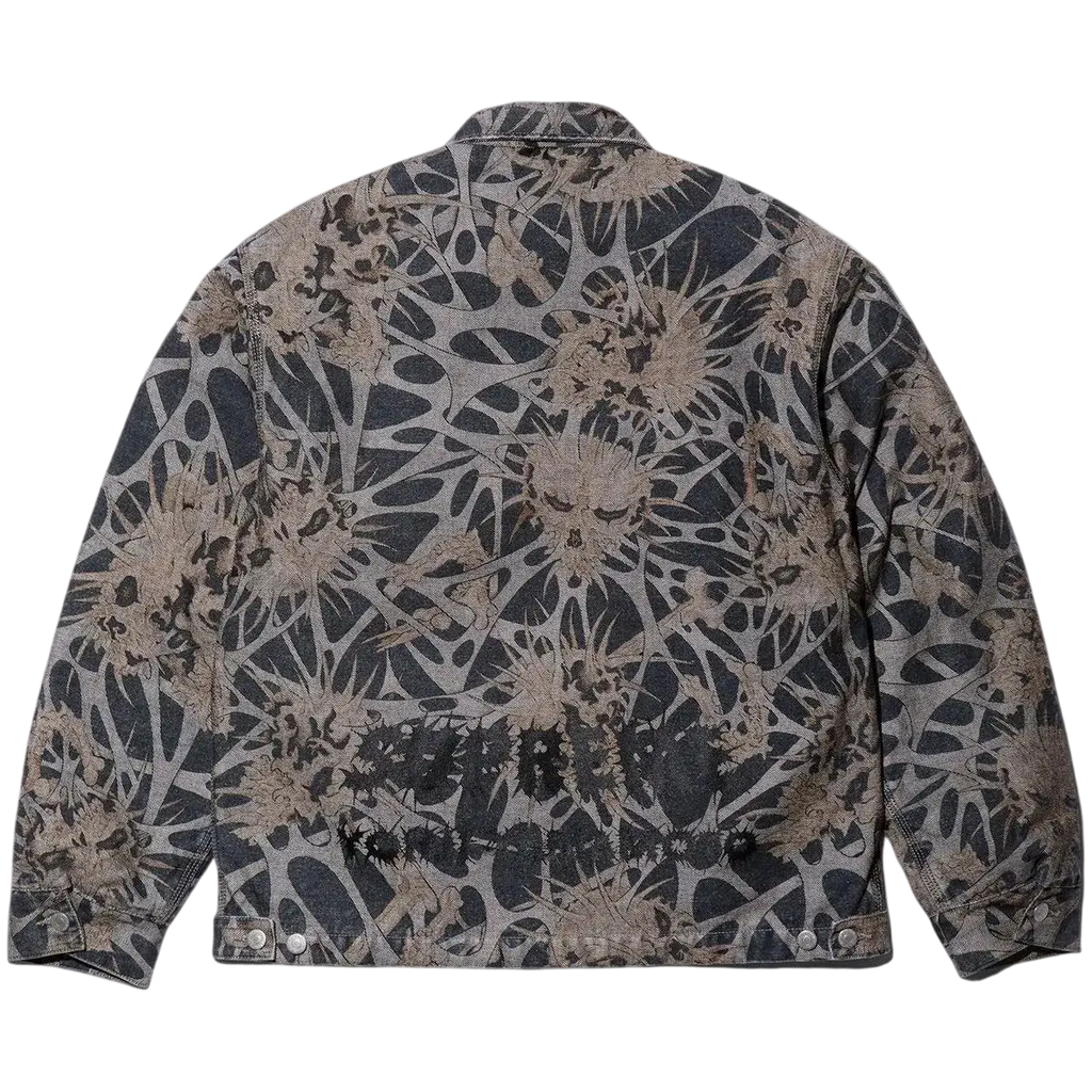 Supreme Y’s Denim Work Jacket Black and Y’s Skull Beanie - M