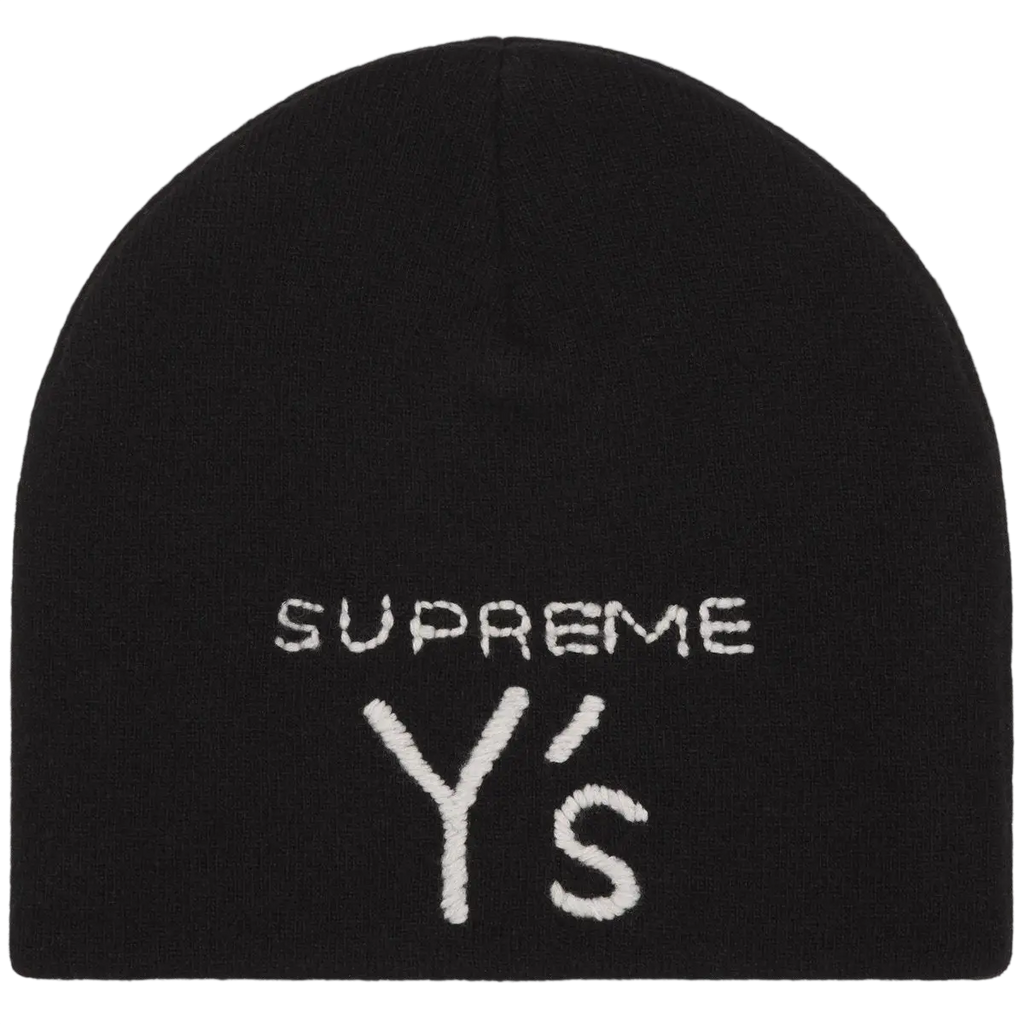 Supreme Y’s Denim Work Jacket Black and Y’s Skull Beanie - M