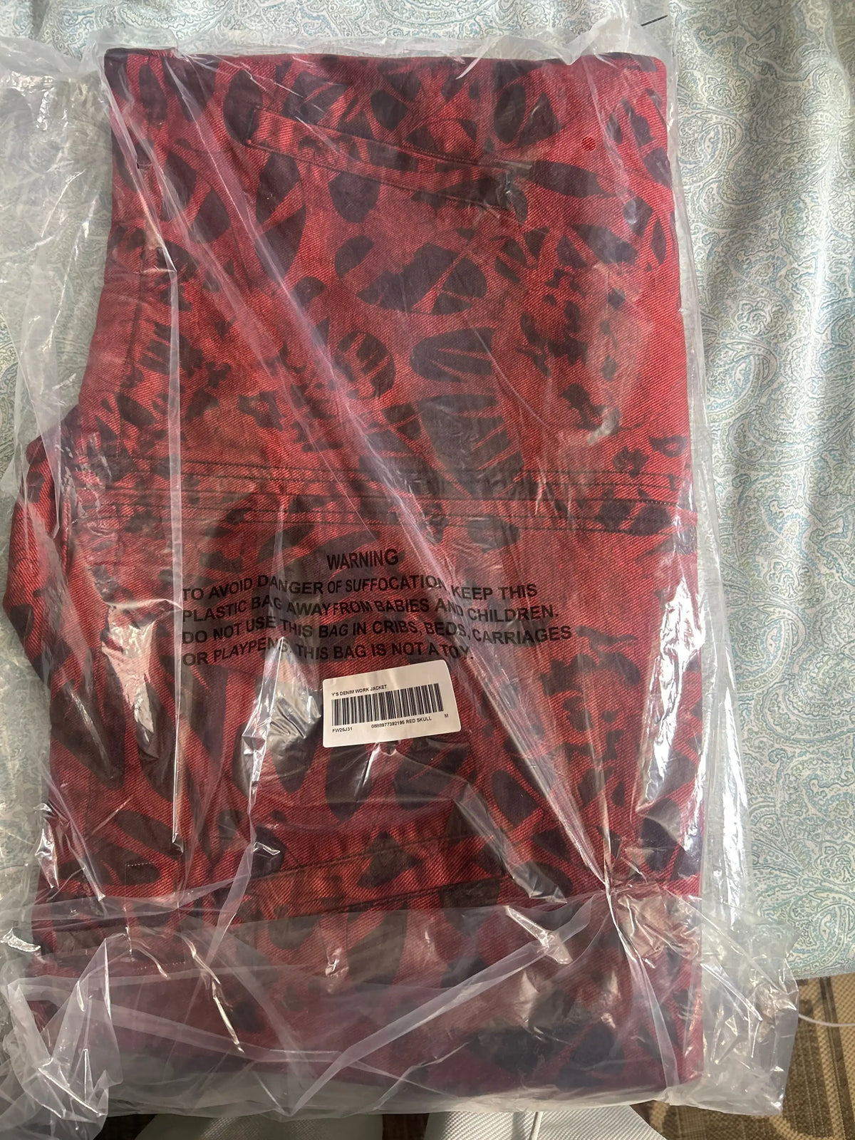 Supreme Y's Denim Work Jacket Overdyed Red Medium
