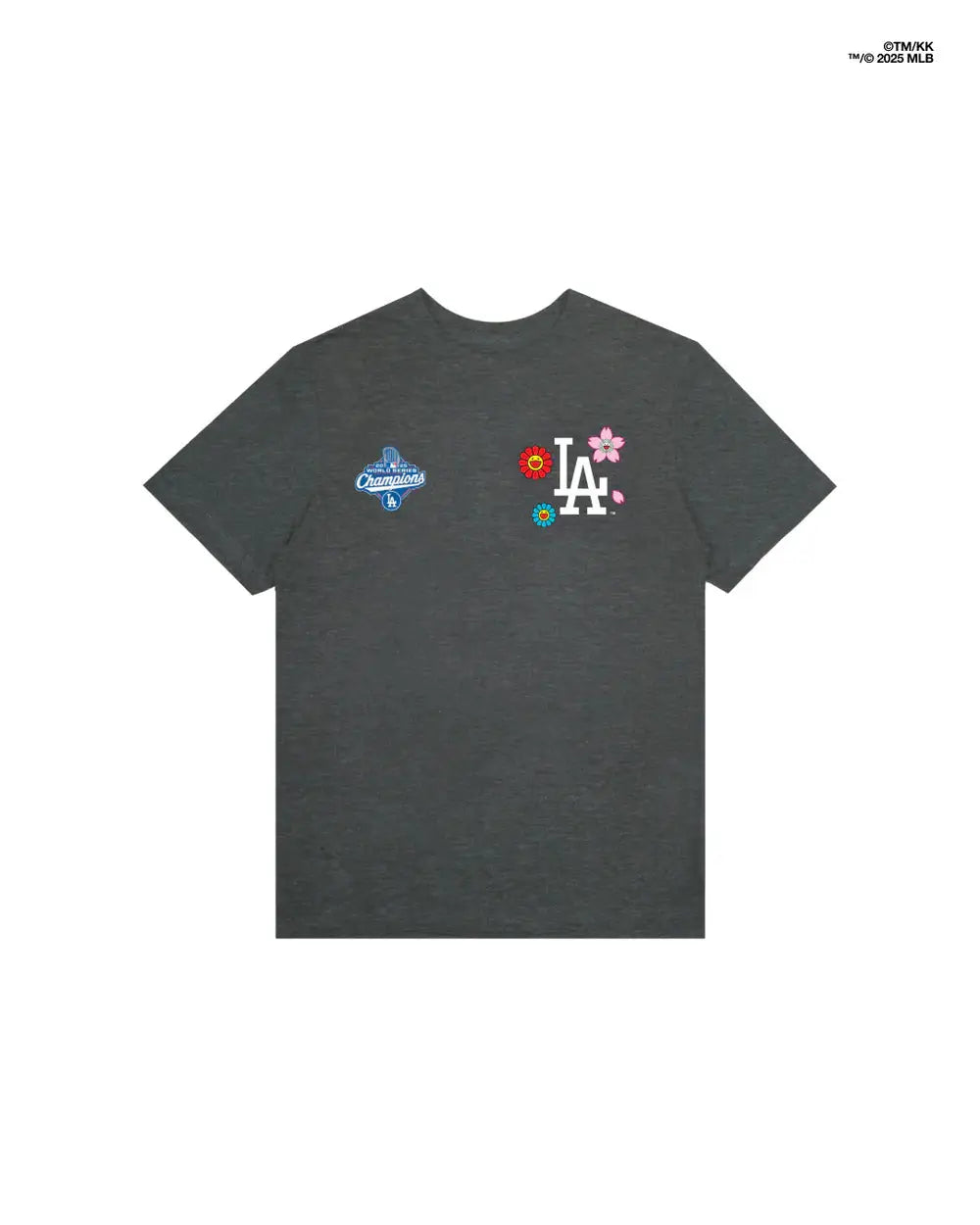 Takashi Murakami x LA Dodgers World Series Champs T-Shirt Charcoal - M