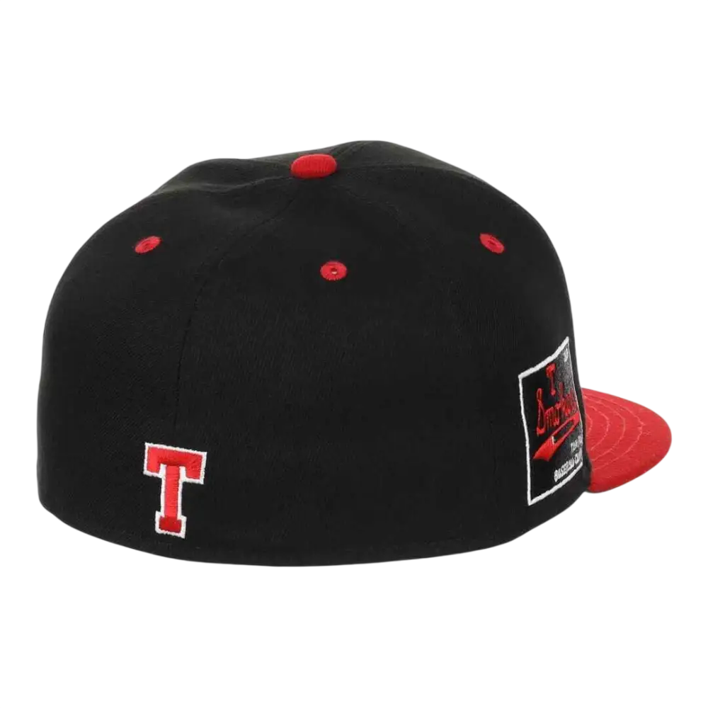 Tampa Smokers Fitted Twill Baseball Cap Black