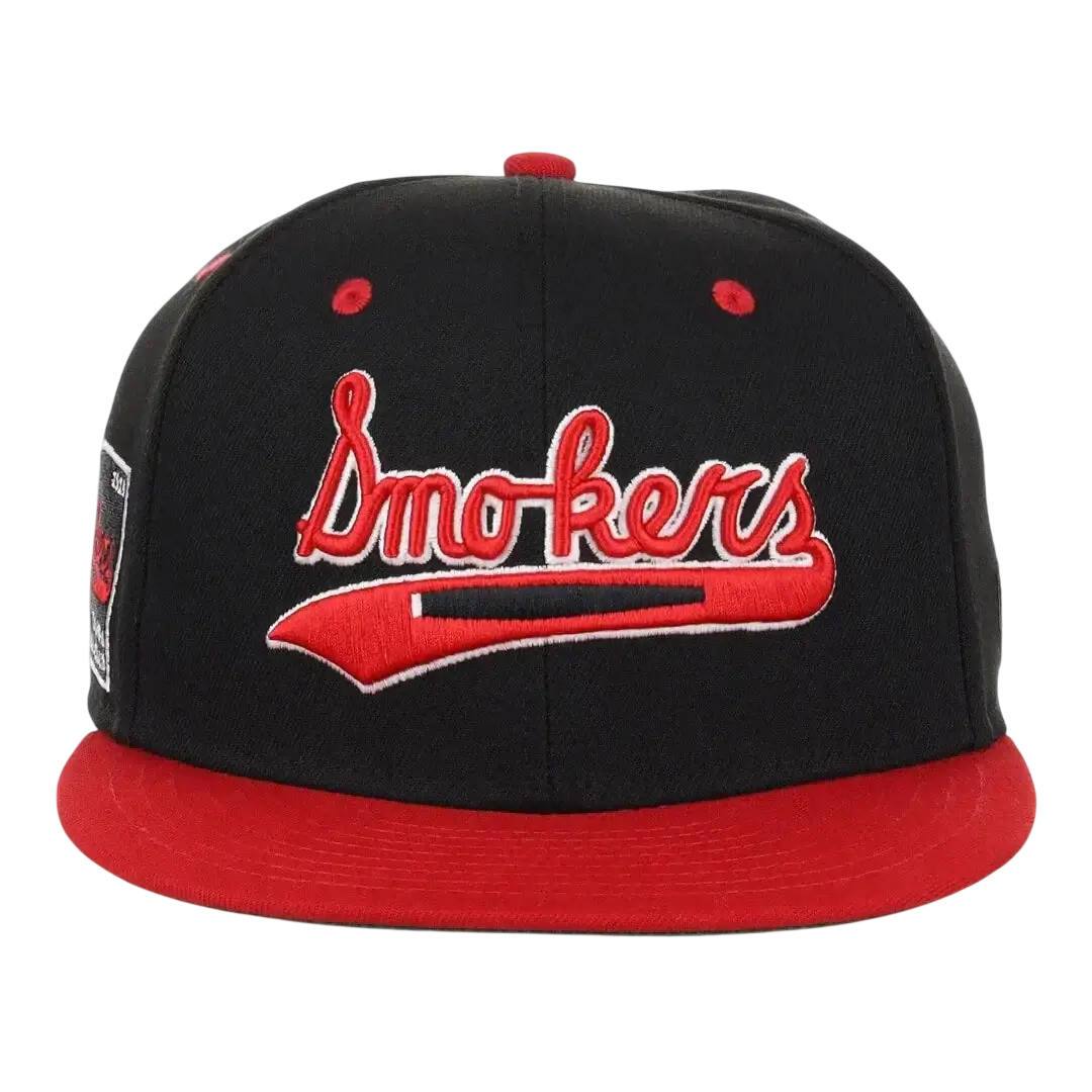 Tampa Smokers Fitted Twill Baseball Cap Black
