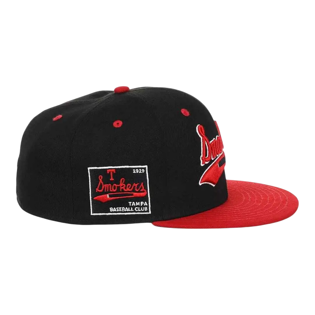Tampa Smokers Fitted Twill Baseball Cap Black