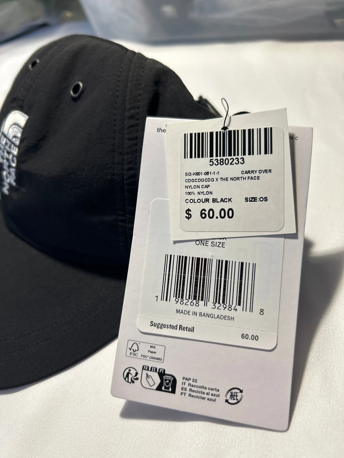 The North Face x CDG Strapback Hat Black