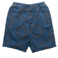 ThisIsNeverThat 2 Tone Jacquard Shorts Blue/Black - M