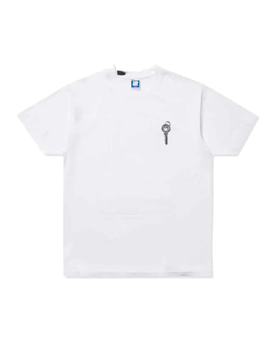 Undftd Lock & Key Tee White - M - Apparel & Accessories