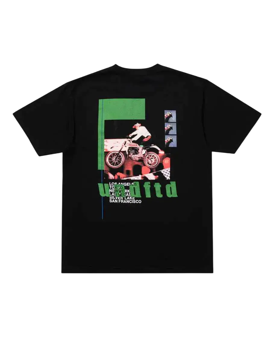 Undftd Moto Tee Black - M - Apparel & Accessories
