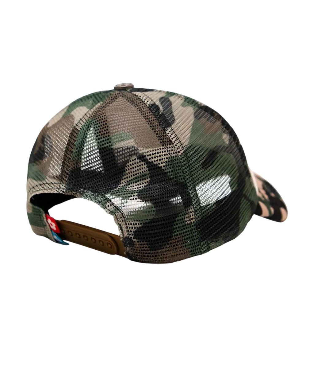 Vandy the Pink Green Camo Snapback Trucker Cap - One size