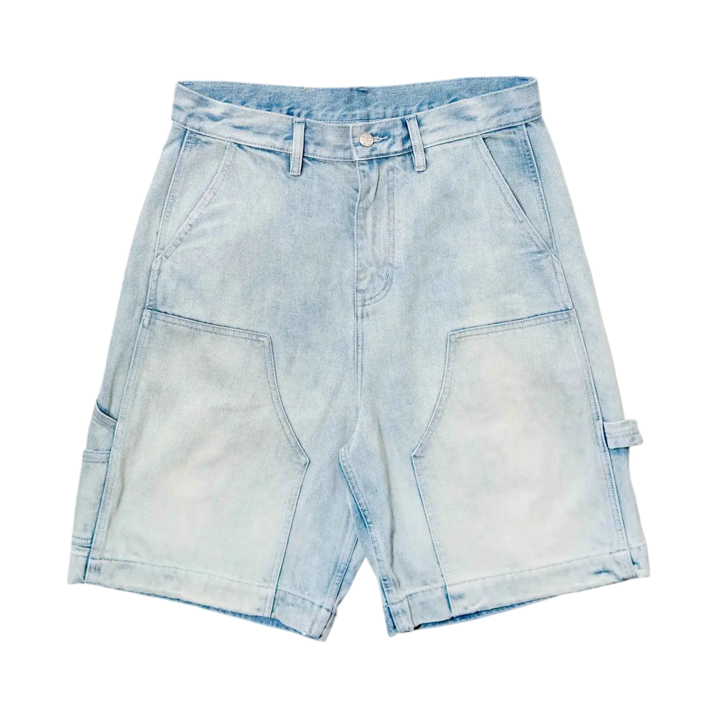 Vandy the Pink Patchwork Denim Shorts - L