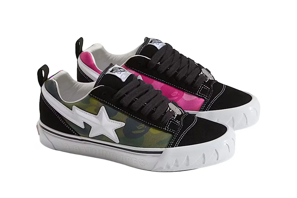 Vans Knu Skool Bape Camo Green Size 10