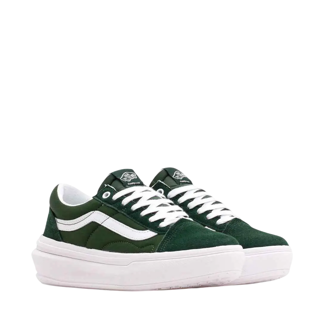 Vans Old Skool ComfyCush Dark Green/White - 10