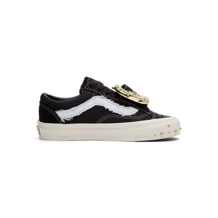 Vans Premium Old Skool 36 Metagirl Buckle Black White Size 6 M/7.5 W