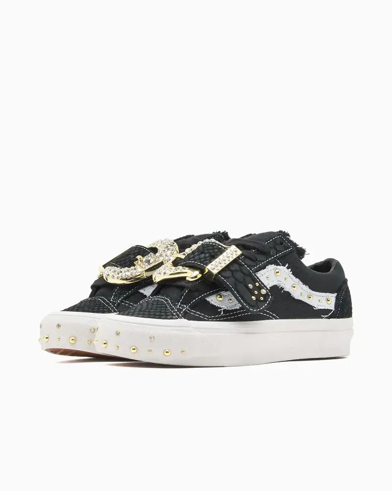 Vans Premium Old Skool 36 Metagirl Buckle Black White Size 6 M/7.5 W