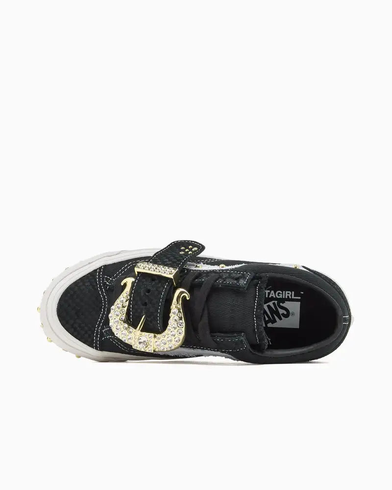 Vans Premium Old Skool 36 Metagirl Buckle Black White Size 6 M/7.5 W