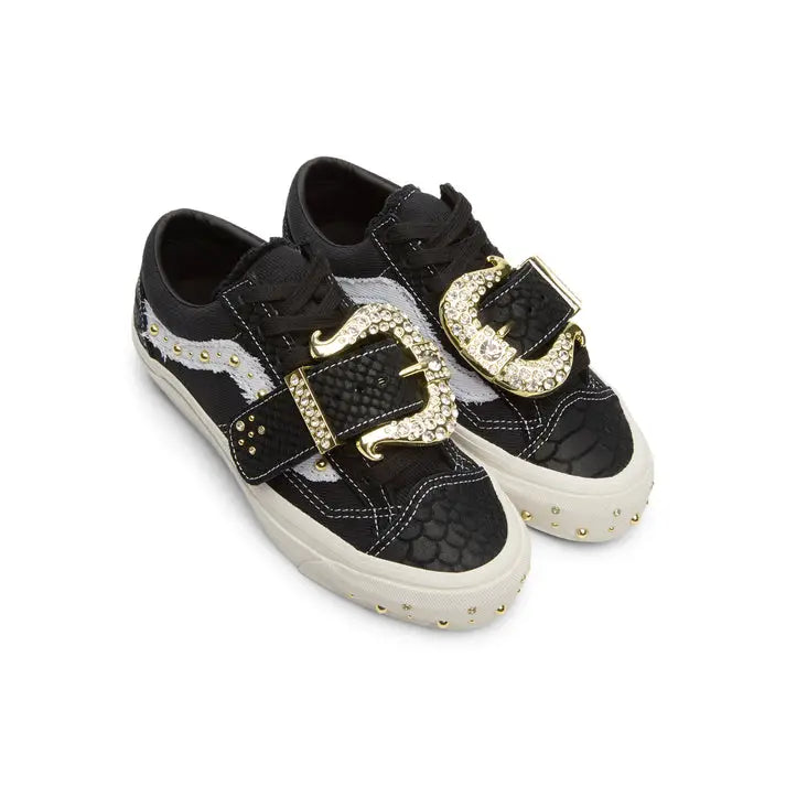 Vans Premium Old Skool 36 Metagirl Buckle Black White Size 6 M/7.5 W