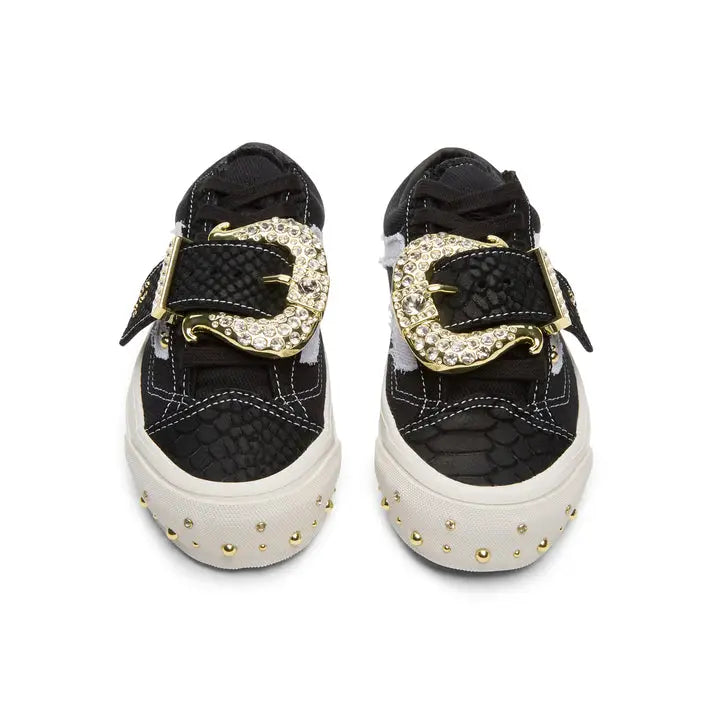 Vans Premium Old Skool 36 Metagirl Buckle Black White Size 6 M/7.5 W