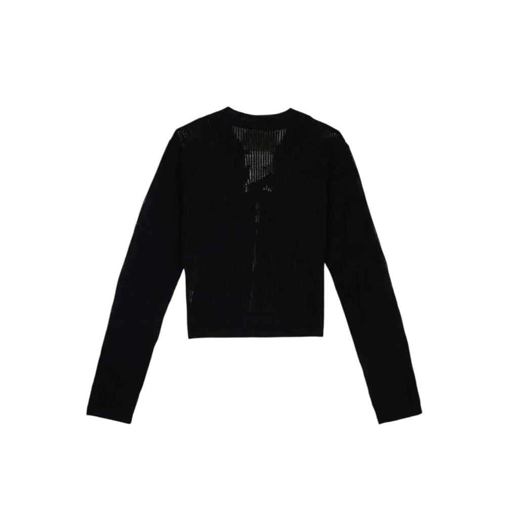 Women’s Brain Dead Mesh Knit Spiral Cardigan Black - S