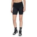 Women’s jordan brand high waisted black bike shorts with smooth stretchy fabric and subtle side seam detailing