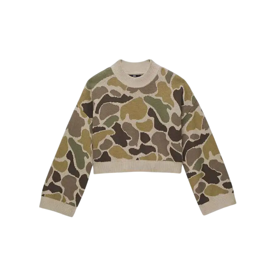 Women’s Vans Camille Camo Pullover Sweater